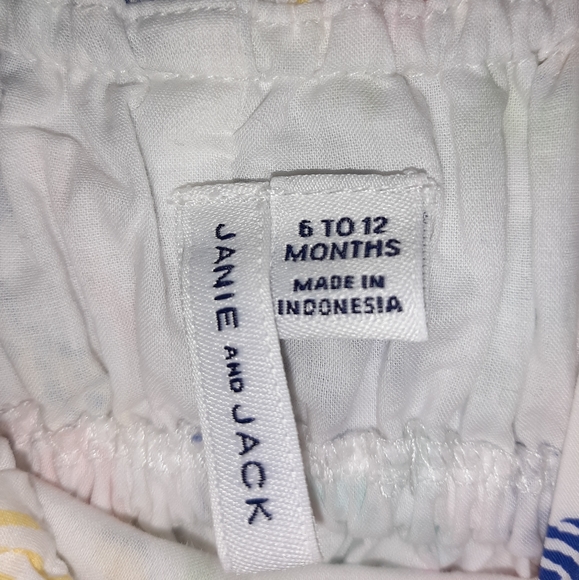 Janie and Jack Tropical Themed Summer Romper 6-12 - Picture 2 of 4